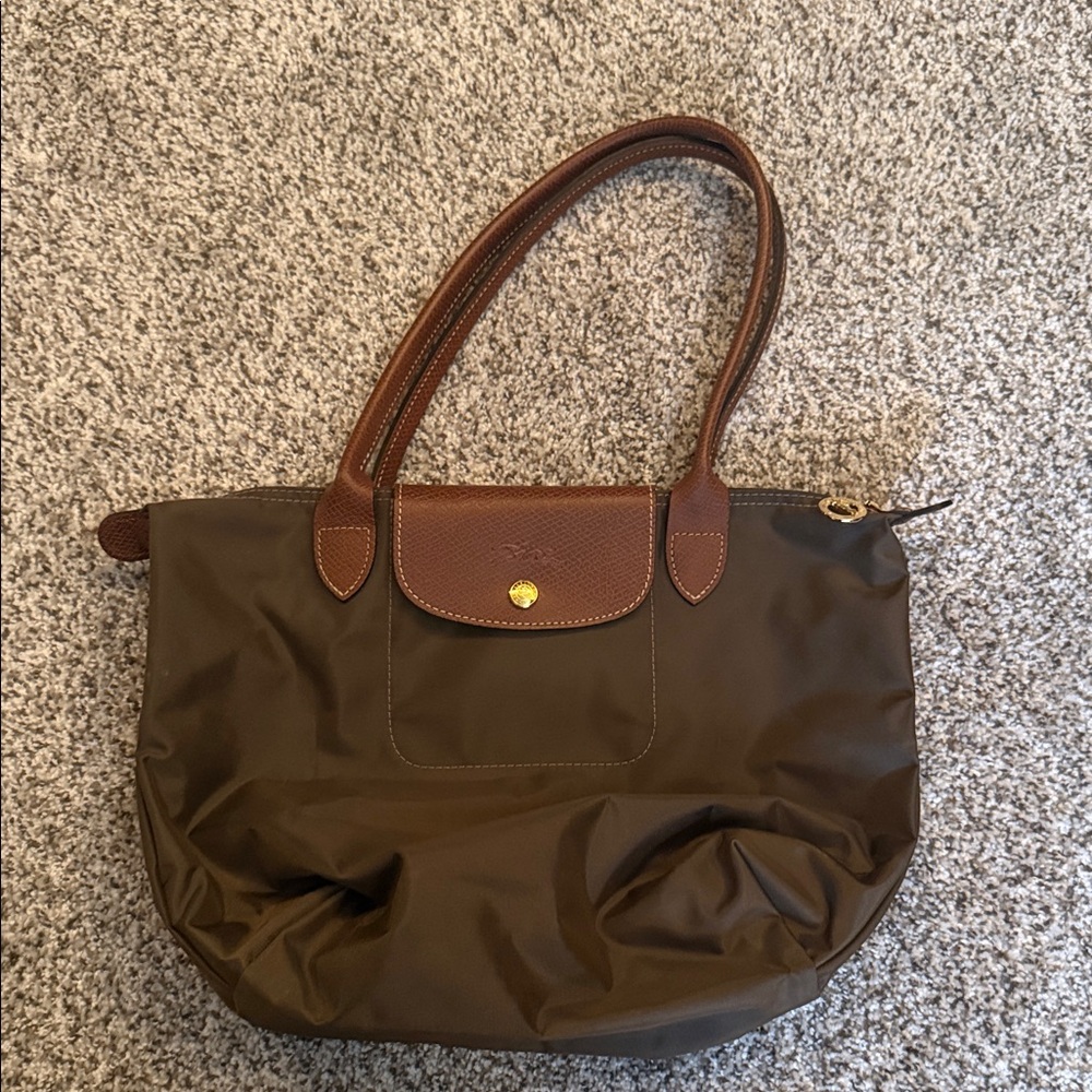 Longchamp Le Pliage Medium Brown Tote Bag